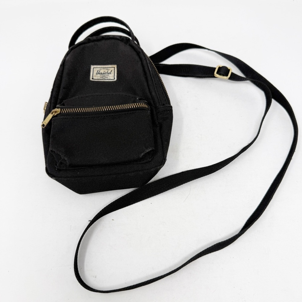 Herschel Supply Co. Black Nova Mini Backpack Shaped Cross Body Bag